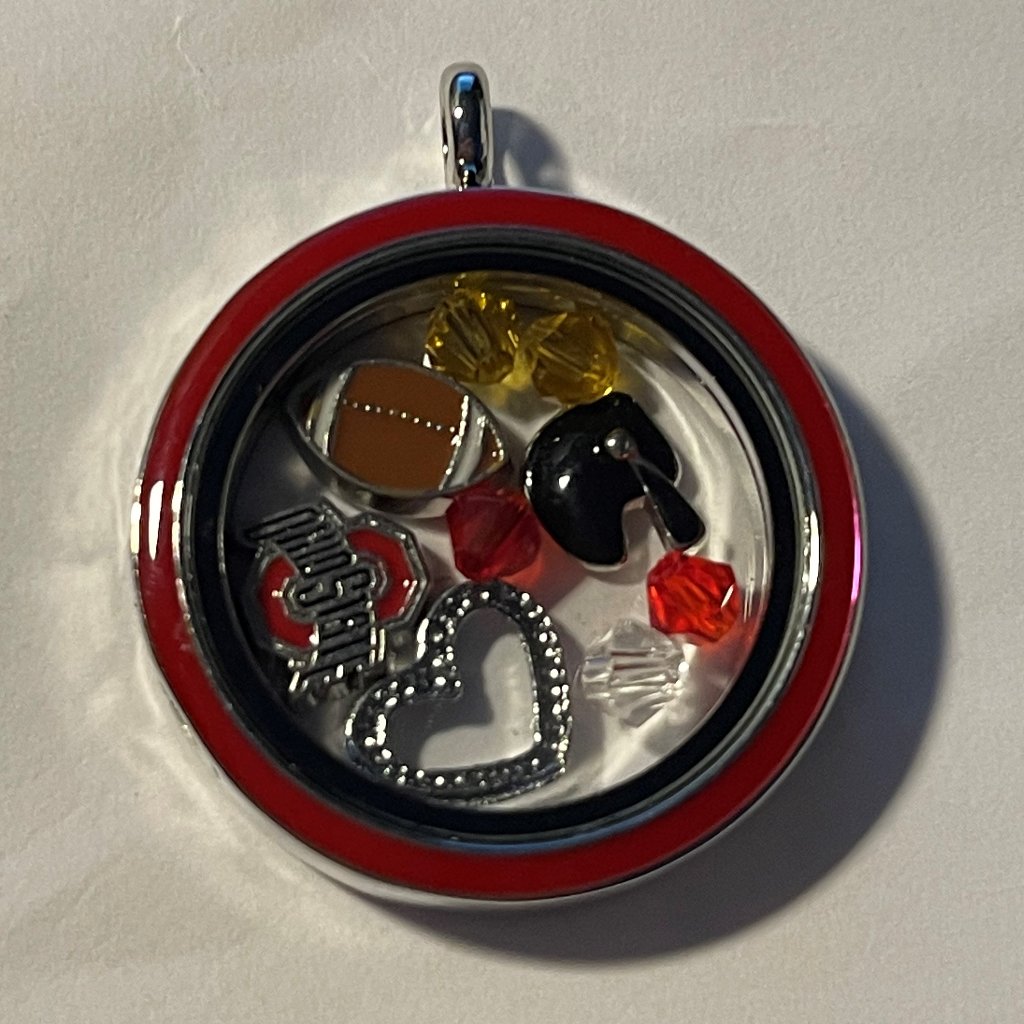 Ohio State Buckeyes Ncaa Memory Charm Locket W/ 22 In Chain New